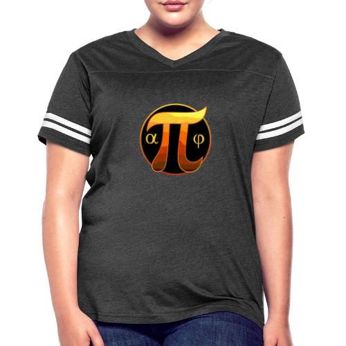 Trigonometry: Angles & Symbols - Women's V-Neck Football Tee