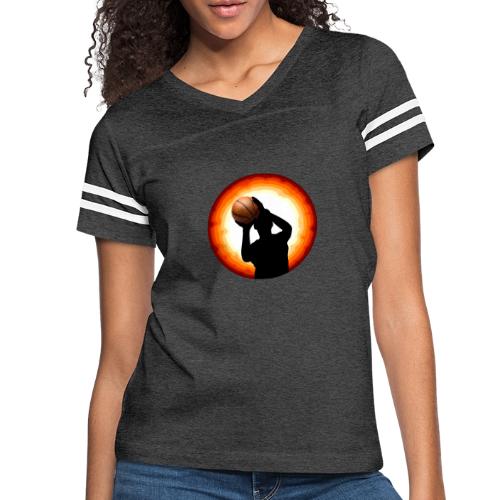 Basketball: The Art of the Shot - Women's V-Neck Football Tee