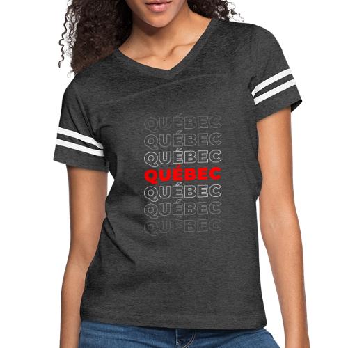 Quebec Declaration - Women's V-Neck Football Tee
