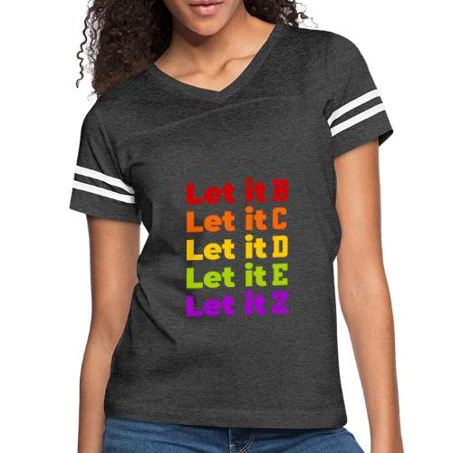 Let It Be Alphabetical - Women's V-Neck Football Tee