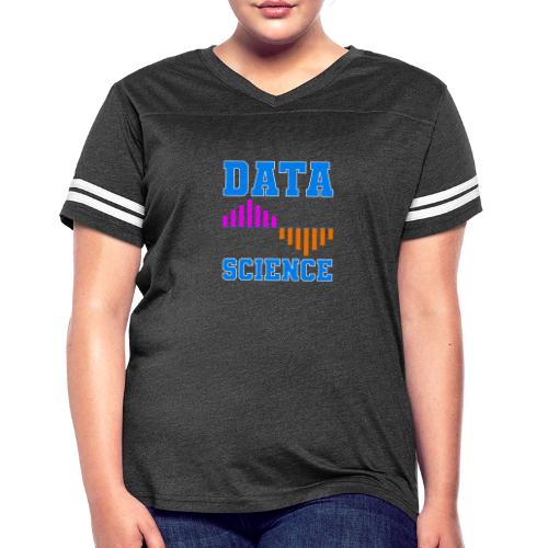 Data Science - Women's V-Neck Football Tee