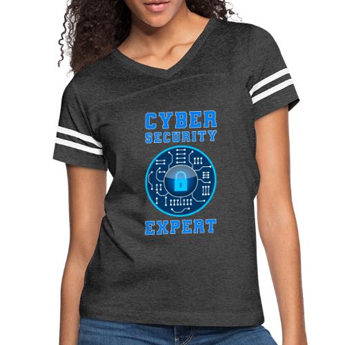 Cyber Security Expert - Women's V-Neck Football Tee