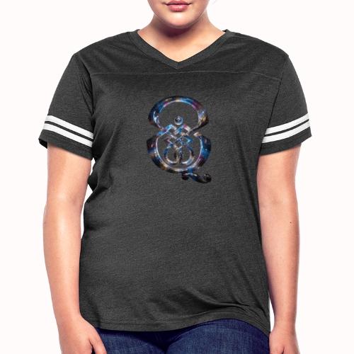 Q disco - Women's V-Neck Football Tee