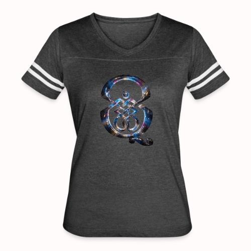 Q disco - Women's V-Neck Football Tee