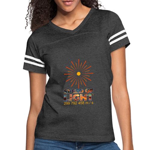 Speed of light - Women's V-Neck Football Tee