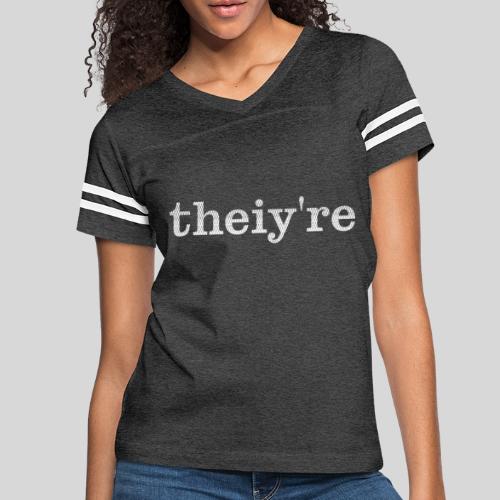 Theiy're WoB - Women's V-Neck Football Tee