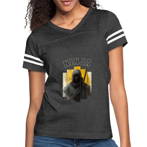 Silent Ninja Code - Women's V-Neck Football Tee