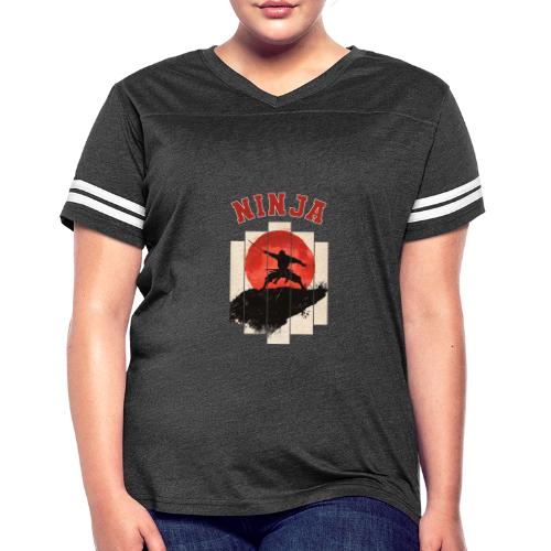Ninja Strike Force - Women's V-Neck Football Tee
