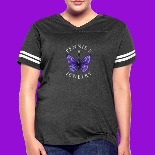 Pennie's Jewelry - Women's V-Neck Football Tee