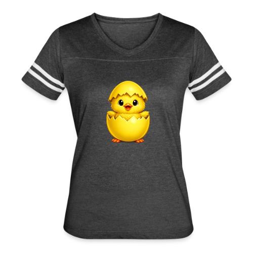 Easter Chick yellow - Women's V-Neck Football Tee