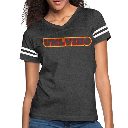 SGWS 50th Unlvino Text - Women's V-Neck Football Tee