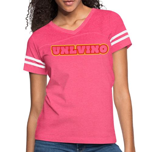 SGWS 50th Unlvino Text - Women's V-Neck Football Tee
