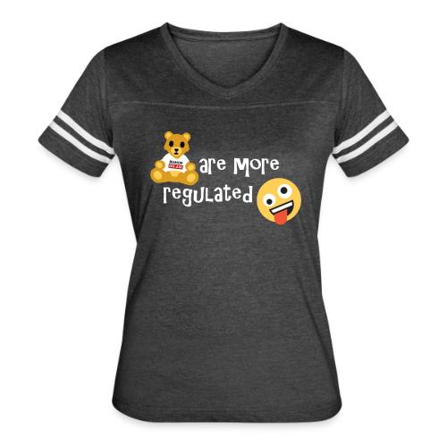 Regulate Teddy bears - Women's V-Neck Football Tee