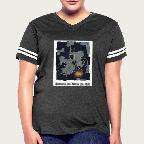 Recovery Mantra Nonlinear. Still moving. - Women's V-Neck Football Tee