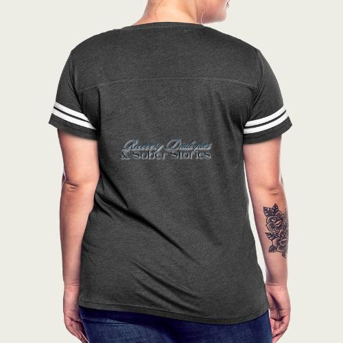 Recovery Mantra Empowered by what I survived - Women's V-Neck Football Tee