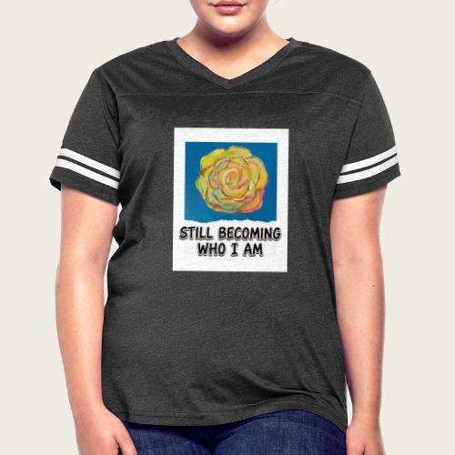 Narinaya Star Art Recovery Mantra Still Becoming - Women's V-Neck Football Tee