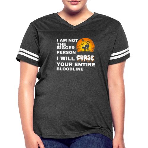 I am not the bigger person - Women's V-Neck Football Tee