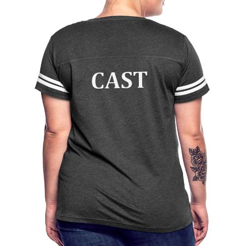 CAST SWAG - Women's V-Neck Football Tee