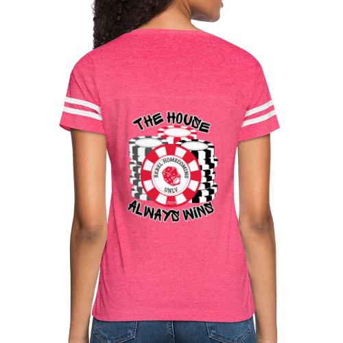 The House Always Wins Homecoming - Women's V-Neck Football Tee