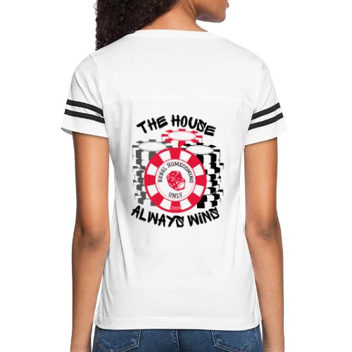 The House Always Wins Homecoming - Women's V-Neck Football Tee