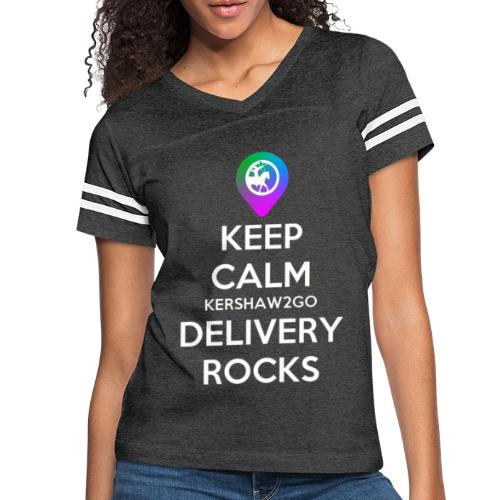 Keep Calm KC2Go Delivery Rocks - Women's Vintage Sports T-Shirt