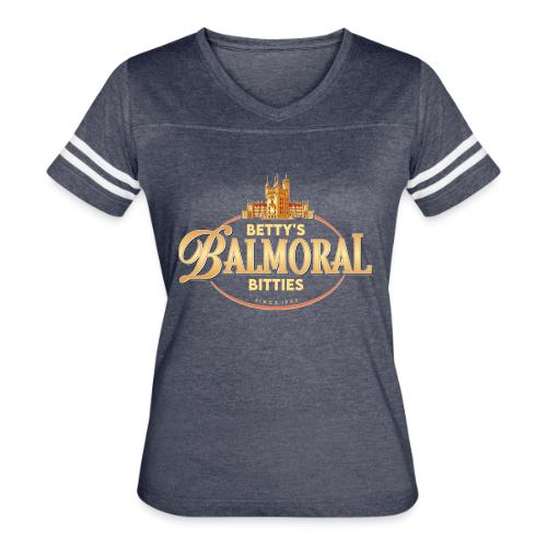 Bett's Balmoral Bitties - Women's V-Neck Football Tee