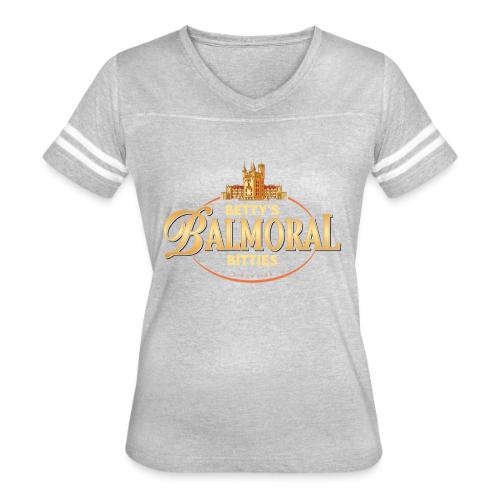 Bett's Balmoral Bitties - Women's V-Neck Football Tee