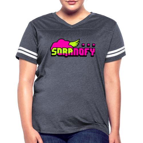 SORANOFY NY - Women's V-Neck Football Tee