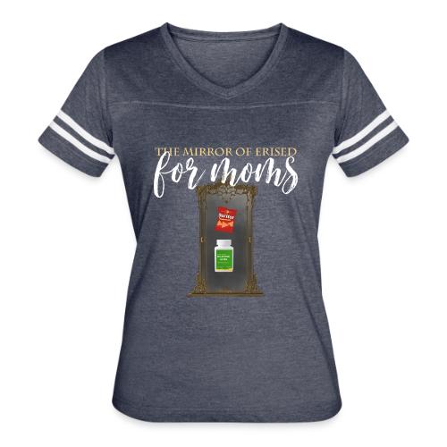 The Mirror Of Erised For Moms - Women's V-Neck Football Tee