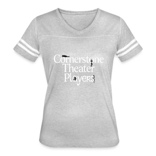 Cornerstone Theater Players (Light) - Women's V-Neck Football Tee