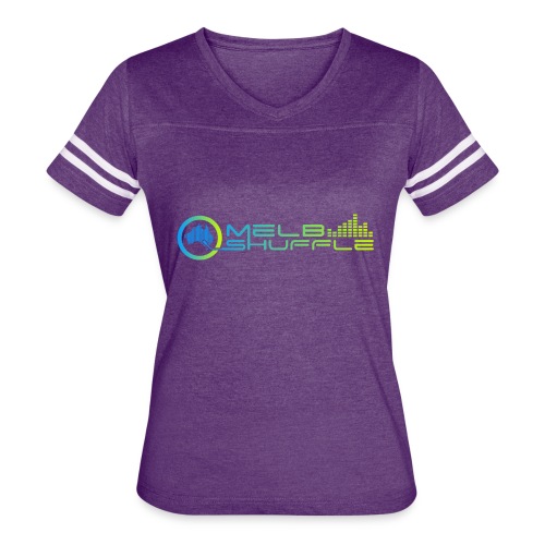 Melbshuffle Gradient Logo - Women's Vintage Sports T-Shirt