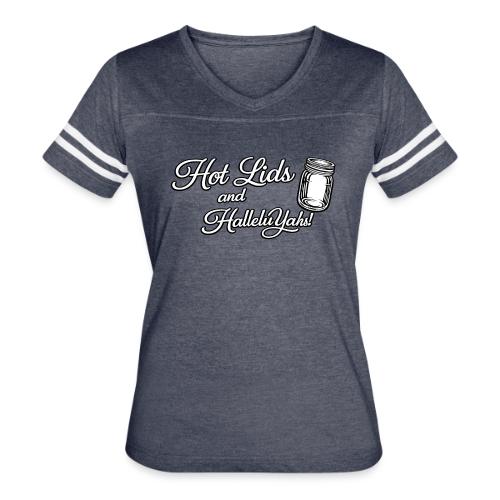 Hot Jars and HalleluYahs - Women's V-Neck Football Tee