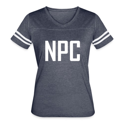 N P C logo in white - Women's Vintage Sports T-Shirt