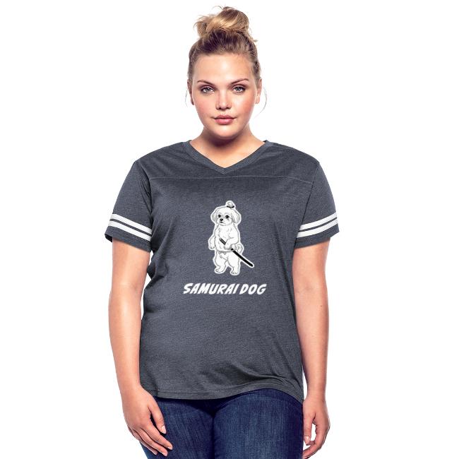 Samurai Maltese Katana Warrior Dog Tee
