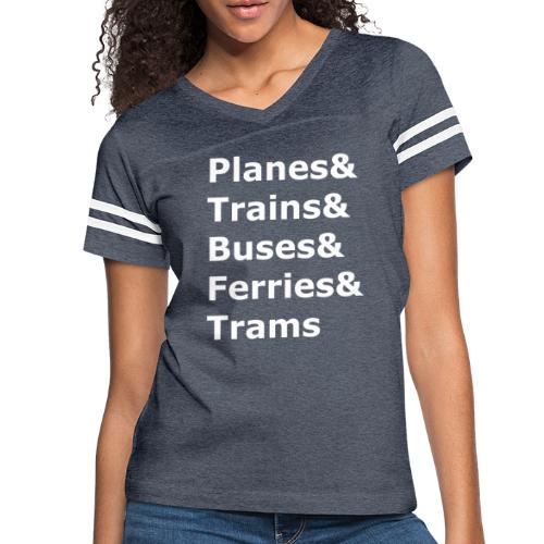 & Transportation - Light Lettering - Women's Vintage Sports T-Shirt