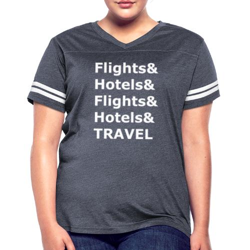 & Travel - Light Lettering - Women's Vintage Sports T-Shirt