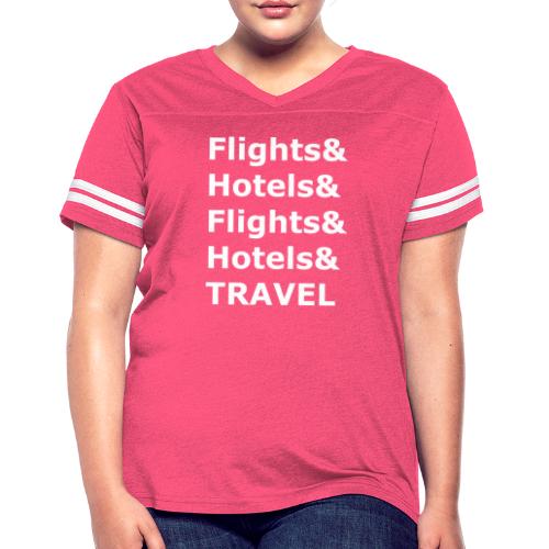 & Travel - Light Lettering - Women's Vintage Sports T-Shirt