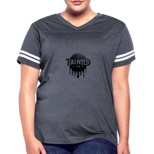 Taintedco - Women's V-Neck Football Tee