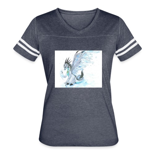 Little dude griffins and dragons 30659635 1004 791 - Women's V-Neck Football Tee