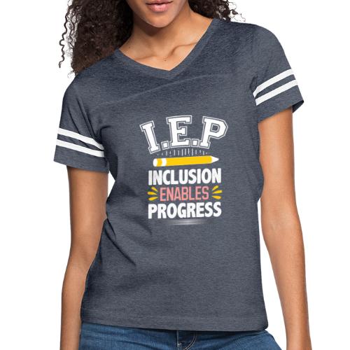 IEP Inclusion Progress Special teacher Education - Women's Vintage Sports T-Shirt