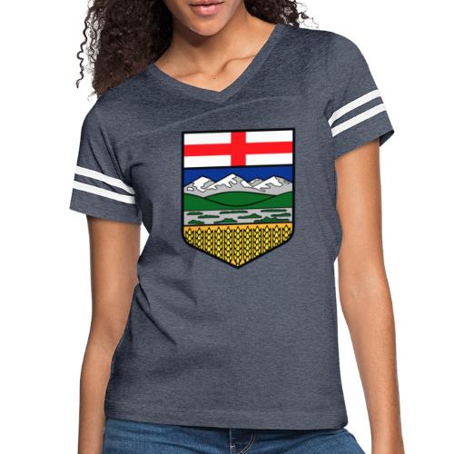 Flag of Alberta - Women's V-Neck Football Tee