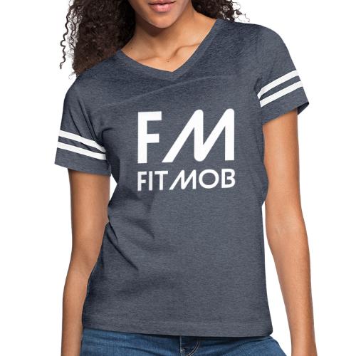 Fit Mob - Women's V-Neck Football Tee