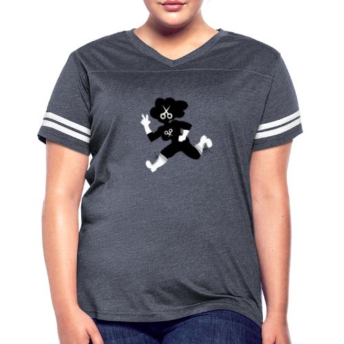 MEETING COMICS RIBBON CUTTER TINA SHIRT - Women's Vintage Sports T-Shirt