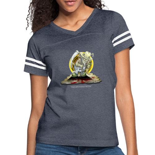 PsychopharmerKarl - Women's V-Neck Football Tee