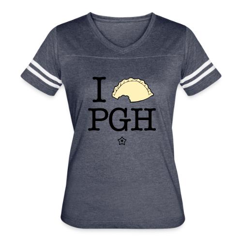 I pierog PGH - Women's V-Neck Football Tee