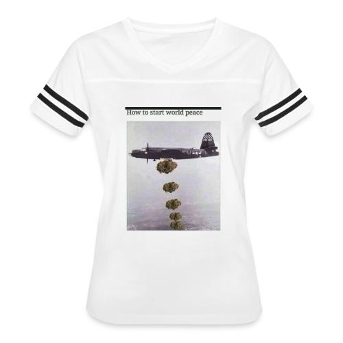 Weed Bombs - Women's V-Neck Football Tee