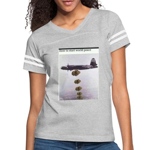 Weed Bombs - Women's V-Neck Football Tee