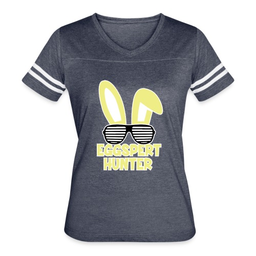 Eggspert Hunter Easter Bunny with Sunglasses - Women's Vintage Sports T-Shirt