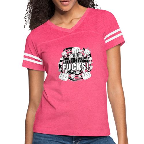 Not enough fucks given! - Women's V-Neck Football Tee