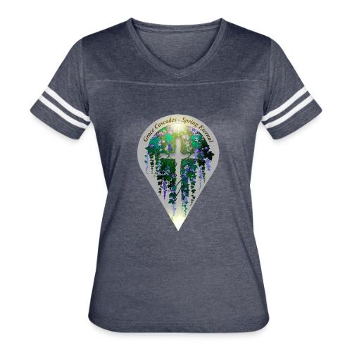 Easter Grace Cascades Vine T Shirt, Renewal Gift - Women's V-Neck Football Tee